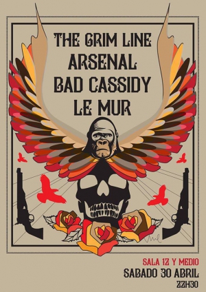 The Grim Line + Le Mur + Bad Cassidy